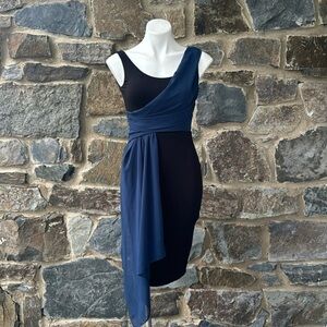 Anthropologie Bailey 44 XS Multicolor Asymmetrical Hem Sleeveless Sheath Dress